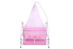 INFANTO Comfy Cradle/JHULA/PALNA/Bed/Baby Bedding - Deluxe-CC30A-PINK