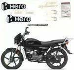 OHITO Vinyl Stickers for Splendor Plus (Black) pack of 10