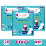 everteen Period Care XXL Dry with Neem and Safflower Sanitary Pad -3 Packs (40 Pads Each, 320mm)