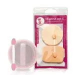 Majestique Powder Puff & Round, Square-Shape, Makeup Sponge with Stick for Liquid, Cream, and Powder - Color May Vary