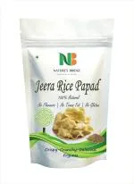 Nature's Bridge Home Made Jeera Rice Papad | Rice papad | Appalam - 400 gm