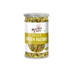 Berries & Nuts Dried Green Raisins | Dried Indian Green Kishmish, Kismis | 200 Grams | 1 Bottle of 200 Grams