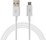 Webilla Micro Usb Cable 1.2 M Usb Data Cable Fast Charging Usb Data Cable For All Smartphone (Compatible With Mobile, White, One Cable)