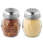 Finality Transparent Stainless Steel, Plastic Salt And Pepper Bottle (Pack Of 2)