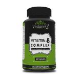 VedaneQ Vitamin B Complex Including B1, B2, B5, B6, B7, B9, and B12 Supplements 90 capsules