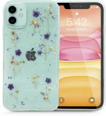 Enflamo Transparent Floral Silicon Back Cover For Apple Iphone 11