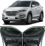 Able Dotnet Car Magnetic Sun Shade Curtains with Zipper for Hyundai Tucson Set of 4 Pcs (2016 to 2021 Model)