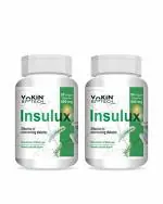 Vokin Biotech Herbal Insulux Gymnema Sylvestre Unflavoured For Endocrine Health And Diabetes Control 40 Capsule (Pack Of 2)