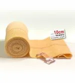 IGR Elastic Crepe Bandage with CLIP closure | hand and leg sprain bandages | Joint Support Bandage |Injury & Muscle Compression | Stretches upto 4 Meter in Length (10cm x 4mt)