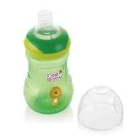 BeeBaby Soft Silicone Spout Sippy / Sipper Cup for Baby / Toddlers 250 ML / 9 Oz. Leak Proof, BPA FREE. 9M+ (Green)
