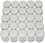 Four Stripes White Paraffin Wax Tealight Candles (Pack Of 100)