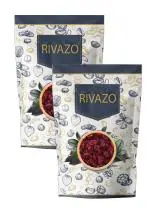 Rivazo Dried Natural Cranberry in Flex Zip Lock Pack 1kg (500 g x 2)