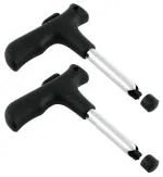 Kuber Industries Black Coconut Opener Coconut Knife Opener Fruit Knife Tool (Set Of 2)