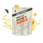 FUELONE Whey Max, Whey Protein Concentrate & Whey Protein Isolate, 27g Protein (Mango, 1kg / 2.2lb)