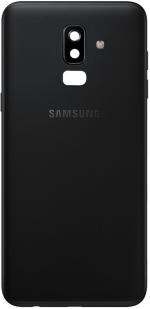 FRIENDZZWORLD Black Plastic Side Key And Camera Lens Back Panel For Samsung Galaxy J8