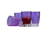 LEAWALL Unbreakable Dishwasher Safe Purple Plastic Jug with Glass (Jug 1000 ml, Glass 300 ml) 9 Piece