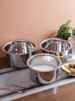 Aurum Daily Plus Stainless Steel Induction Tope 2.5 L, 4.5 L & 5.5 L (Set of 3)