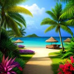 Love Creation A4 Size poster print for creative wall art- sunkissed-dreamscape-8997( Sticker)