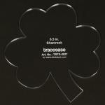 Traceease 1 Pcs Shamrock Shaped Quilt/ Applique Template 6.5