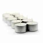 Ein Sof Tealight Candles 100% Pure Wax, Unscented, Pack of 10, Guaranteed 9 Hours Burning time, White Unscented Tea Light Candles