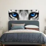 WallWear- Premium Textured Painting Wallpaper for Bedroom Wall | Self Adhesive Large Size (6ft x 2ft) for Double Bed | Premium Material Wallpaper | HD Print Wallpaper (Tiger Eyes)