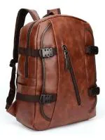 Fur Jaden BM21 Brown Backpack Bag for Men, 15.6 inch
