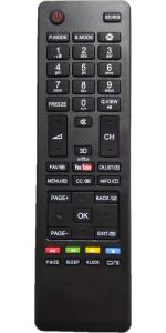 NixGlobal RML-1313 with 3D and Youtube Function Remote Compatible for HAIER SMART LED LCD TV Remote Controller (Black)