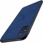 Mcase Cloth, Silicon Blue Back Cover For Samsung Galaxy S11