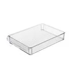 INKULTURE Clear Acrylic Pantry Organizer Bin With Handle For Food Storage, Refrigerator, Fridge, Cabinet, Kitchen, Countertops Etc Size-12