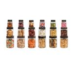 Cello Diamond Plastic Kitchen Storage Containers With Air Tight Lids, Clear, 18Pcs (Capacity - 6-300Ml,6-650Ml,6-1200Ml)