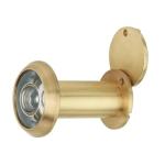Spider Zinc Door Eye/Viewer with Flip Cover, Finish Satin Brass (DVZ1SB)