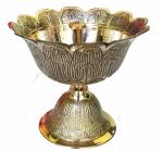 IMAGINE DECOR Brass Big Size Akhand Diya (Height 15 cm Length 15 cm Weight 800 Grams) Super Quality
