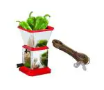 First Front Stainless Steel Chilly Cutter Cutter With 10 Mtr PVC Rope and (Multicolour, Pack of 2)