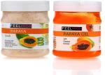 Feelhigh Face, Body Papaya Scrub (500 ml) and Gel (500 ml)