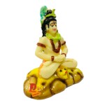 DARIDRA BHANJAN - Shiv shankar ji Murti bhole Nathe Marble Mahadev Statue Sitting in Phad Lord Shivaji Idol Murti Gift Article Decorative Showpiece Multicolour.