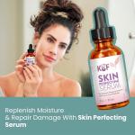 KGF Skin Improving Hyaluronic Serum- Rosehip Oil + Hyaluronic Acid - Natural Moisture - Anti Ageing, Repairs Skin, Reduces Blemishes-30ml