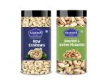 Aldeira Dry Fruits Combo Pack: Cashews & Pistachios Mix, (500g x 2) Combo Pack of 2 | Fresh & Healthy