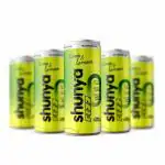 Shunya Fizz Lime & Lemon | Sugar Free Soft Drink | 0 Calories & No Aspartame | Supercharged with Green Tea & Vitamin C | Pack of 6 (300 ml X 6)