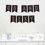 Festiko 60 And Sexy Banner For Bachelorette Party Decorations, Page Banner, 60 And Sexy Banner For Birthday