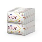 RAJ NJOY Milk Almond Bathing Soap For All Skin Types 1kg (Pack of 10pcs)