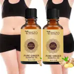 treszo Belly Drainage Ginger Essential Oil Plant Aroma Oil, Slimming Tummy Ginger Oil (30 ml) pack of 1
