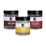 Tikhalwale Edible Seeds Combo Pack of Chia, Flax, Sunflower Seed | 350gm