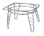 WELLCOOK Fancy Water Pot and Matka Stand Stainless Steel Pot Stand Kitchen Rack Chrome Plated Plant Pot Stand
