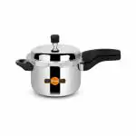 Orange Triply Stainless Steel Cooker 3L Outer Lid