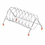 FINE ARTS Stainless Steel Round Shape Plate Stand | Dish Rack | Lid Holder | Thali Stand | Kitchen Rack | Kitchen Organizer