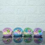 Wonderland Multicolor Plastic Mermaid Inside Sea Shell Miniature