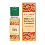 Black Arrow Rogan Badam Shirin Almond Oil - 30ml | Sweet Almond Oil | Rich in vitamin E | For Healthy Hair & Skin | Sharpens Brain | Improves Digestion | Extracted From Almonds.
