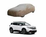 Oshotto/Recaro Brown 100% Waterproof Car Body Cover with Mirror Pockets Compatible with Citroen C5 Aircross