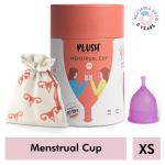 Plush 100% Reusable Menstural Cup - Size - Extra Small - Steam for Easy Removal