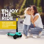 KIWI KOOL Smart Kick Scooter With Brakes and musics , Adjustable Height And Foldable Scooter For Kids 2+ Years , Scooter for Kids , Scooter , Scooty , Kids Scooter (Capacity 60Kg | Green)